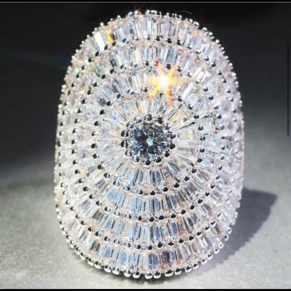New Baguette Round Diamond Ring multiple sizes - Picture 2 of 5